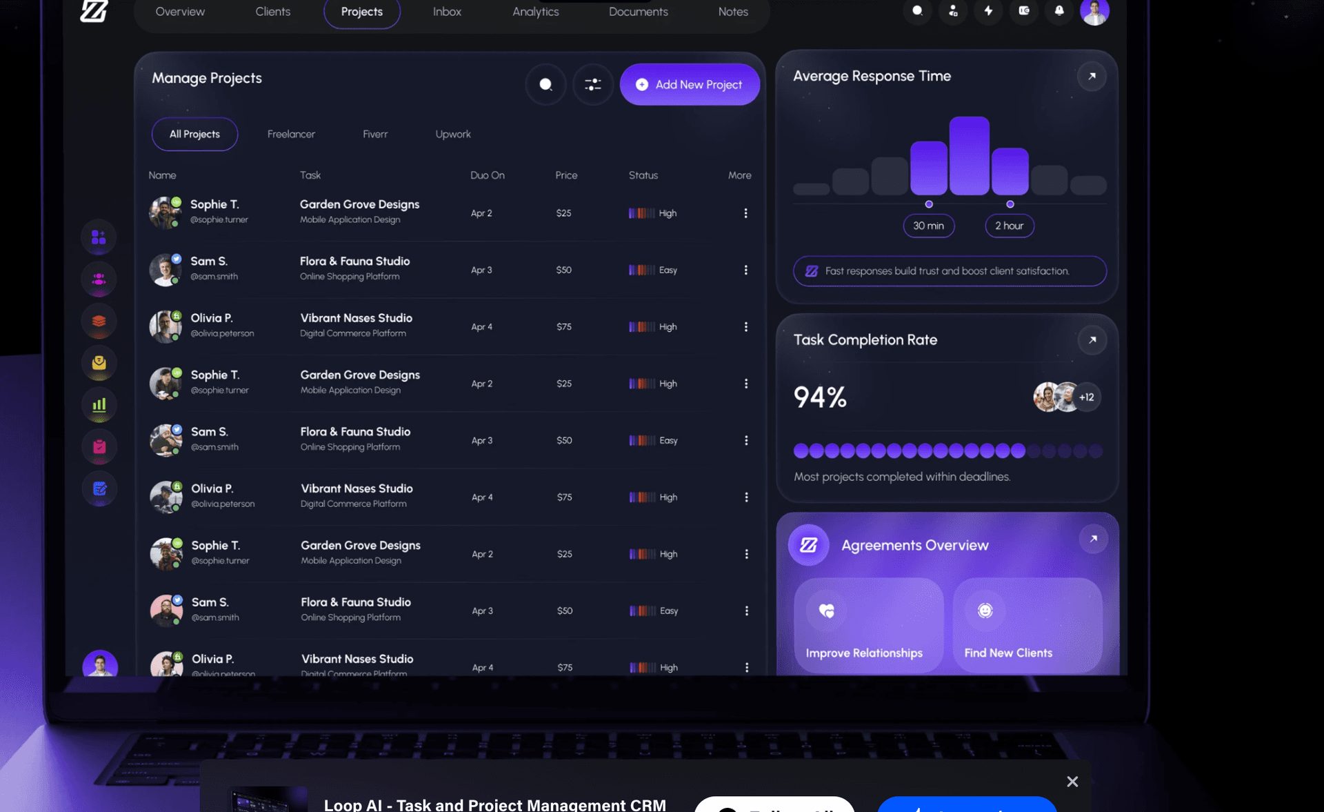 Noor HRMS operational context interface.